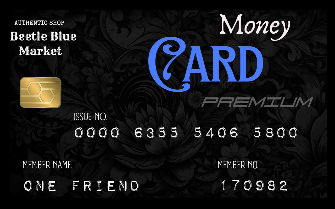 Tarjeta Regalo Money Card de Beetle Blue Market