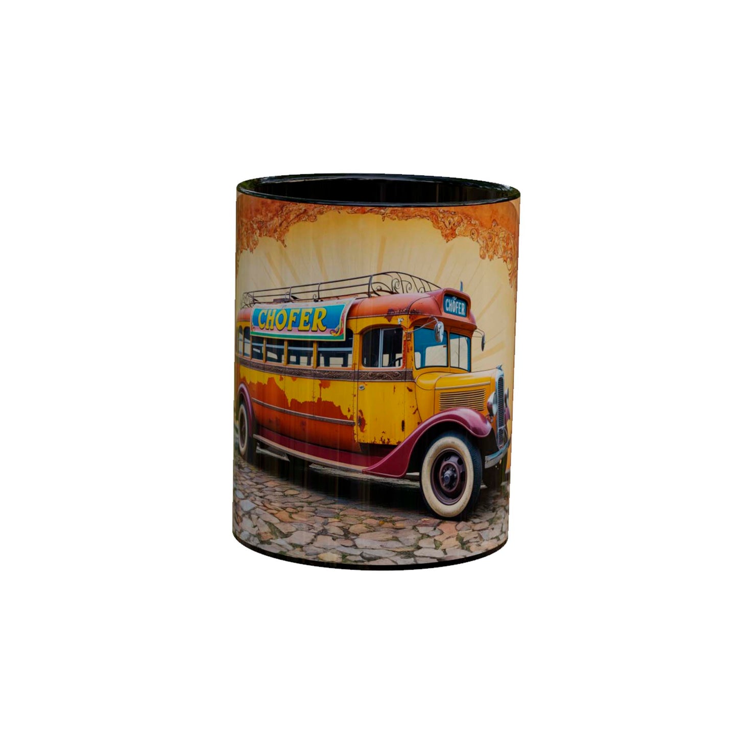 Viajes en Bus: Taza Chofer Retro