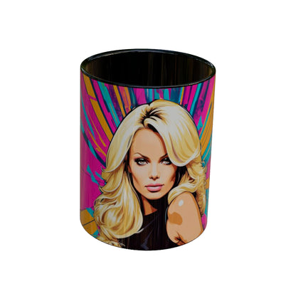 Taza  Pamela Anderson Belleza y Estilo Retro