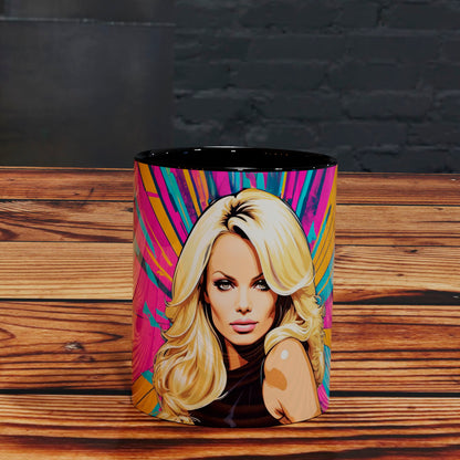 Taza  Pamela Anderson Belleza y Estilo Retro