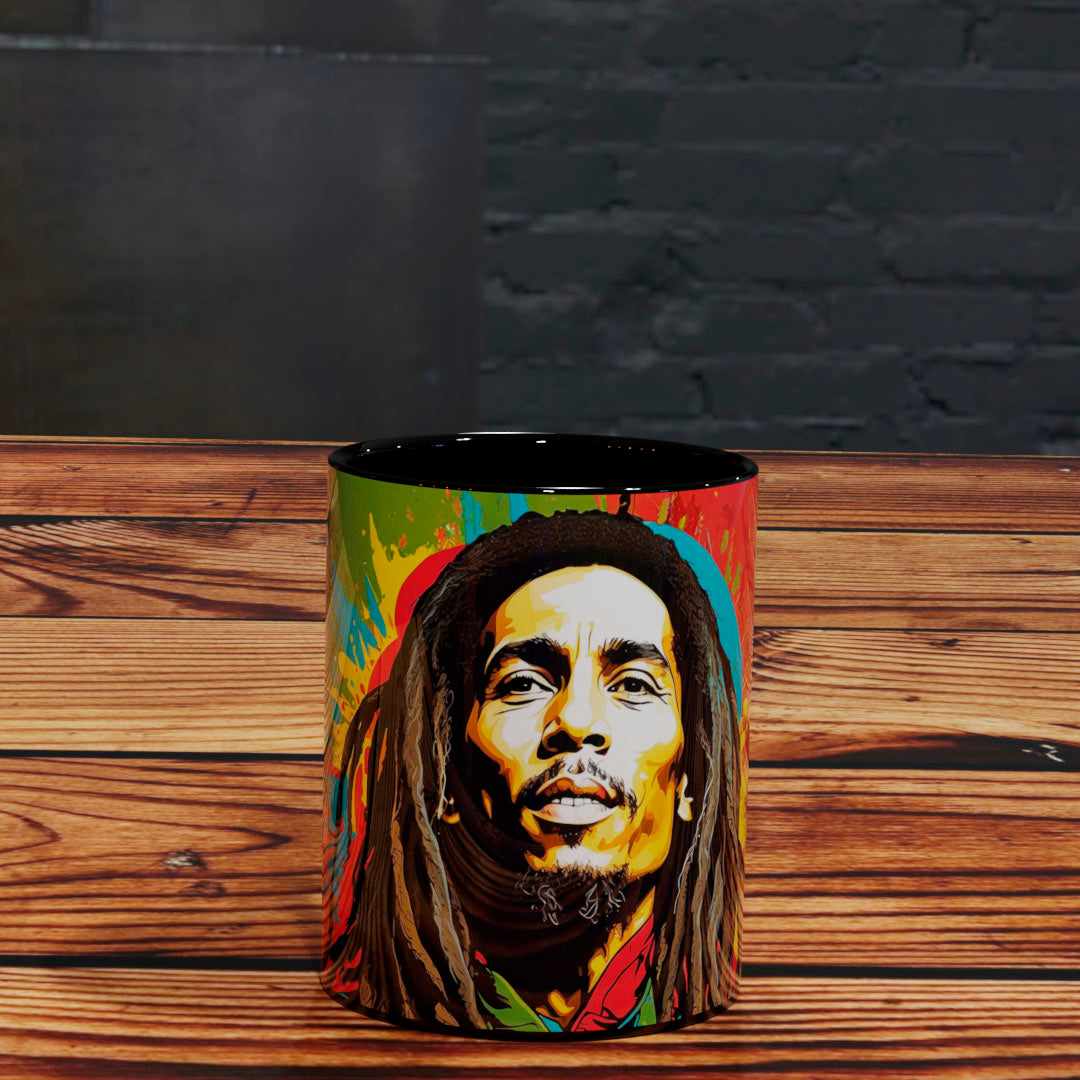 Taza Tributo Marley : El Rey del Reggae