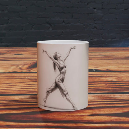 Taza con Bailarina en Danza