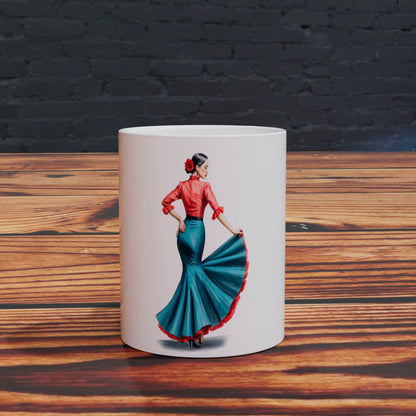 Tradición y Pasión: Taza con Bailaora de Flamenco