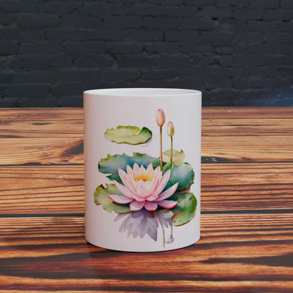 Taza Acuarela Flor de  Loto