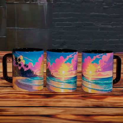 Taza de Atardecer Tropical