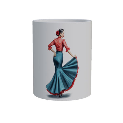 Tradición y Pasión: Taza con Bailaora de Flamenco